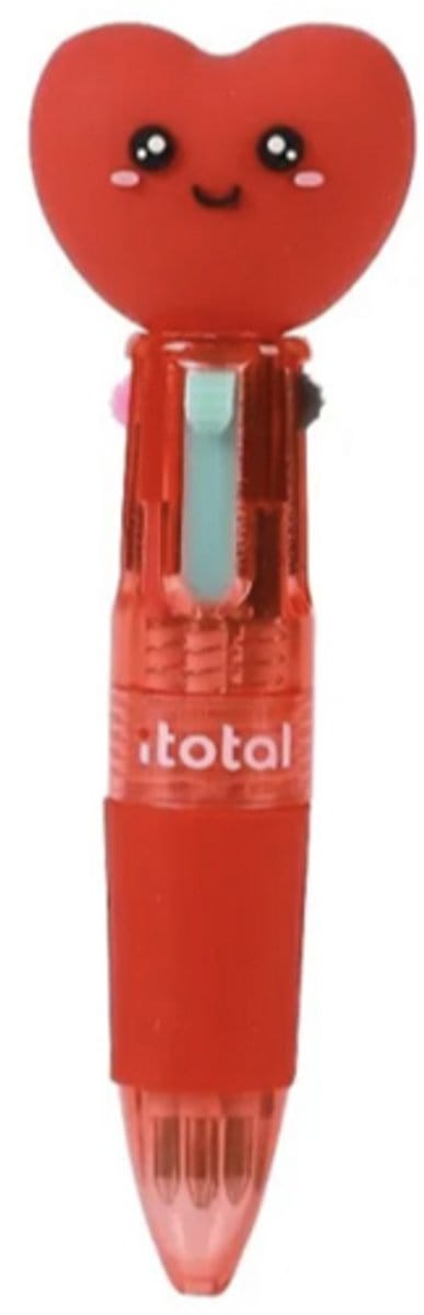 iTotal Pen Mini 4 Colors 4 in 1 FOLLOW YOUR HEART 2.5x10cm 15gr