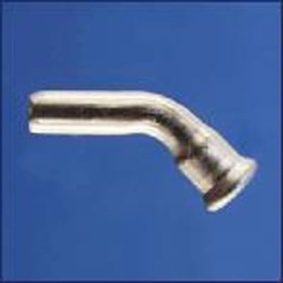 Geberit Mapress bocht 45° met inschuifeind RVS 15mm