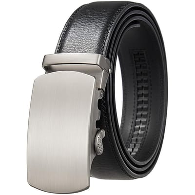 Twee-laags Koeienhuid Riem, Zakelijke Automatische Gesp Riem Ly25-1064-1 110-130CM gray