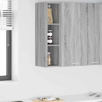 vidaXL - Hangkast - Grijs - Sonoma - 20 - x - 29,5 - x - 80 - cm - Bewerkt - hout