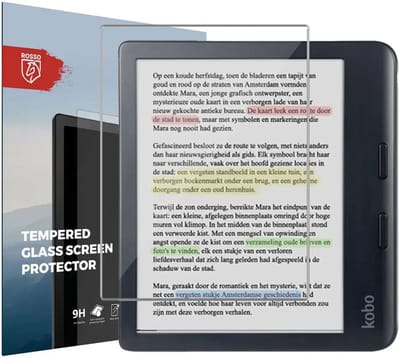 Rosso Screen Protector Geschikt voor Kobo Libra Colour | Beschermlaag | Glasplaatje | 9H Tempered Glass | Gehard Glas | Beschermglas