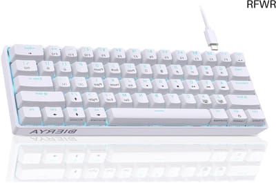 RFWR® 60% Mechanisch Gaming Toetsenbord met Rode Schakelaars en Anti-Ghosting