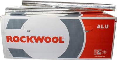 Isolatieschalen Verwarming - Buisisolatie Steenwol - Energie Besparen - Aluminium Gecoat - 28mm Buisdiameter