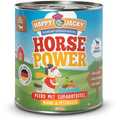 HAPPY JACKY Mono 6x820gD - Paard met zoete aardappel, peer & peterselie