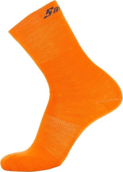Santini Fietssokken winter Fluo Oranje Unisex - Wool High Profile Wool Socks Orange Fluo - XS/S
