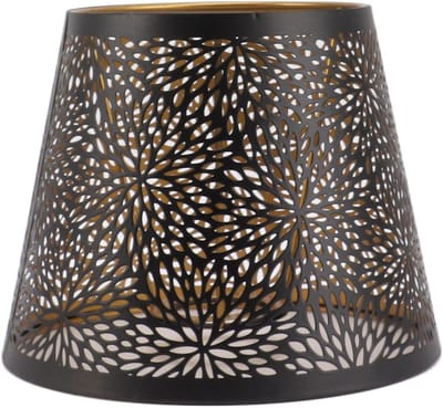 Stijlvolle metalen lampenkap met bosboompatroon, E26/E27 fitting, 15 cm hoog, ideaal voor tafellampen en vloerlampen, robuuste ijzeren constructie