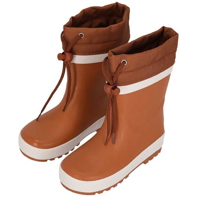 XQ - Regenlaarzen Kinderen - Fleece voering - Bruin - Regenlaarzen met voering - Unisex - Maat 21/22