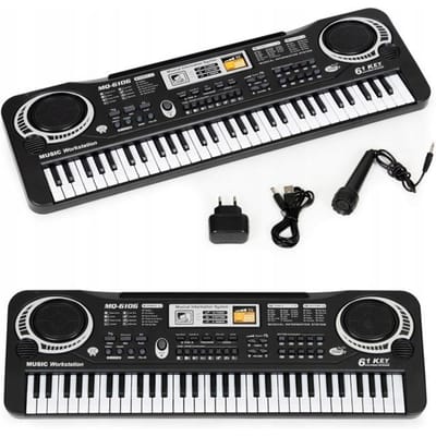Kinder keyboard met microfoon - 54x17,5x6,5 cm - 35 functies
