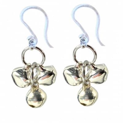 Allergievrij kerst belletjes oorbellen zilverkleur-Charme Bijoux