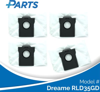 Dreame RLD35GD Stofzakken (4 Stuks, Plus.Parts® alternatief voor RDB17)