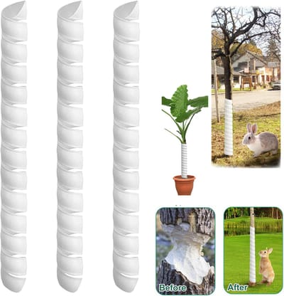 3 stuks Boomstambeschermers - boomstam bescherming - boomstam bescherming - boomstam beschermers - Boombeschermer - Spiraalvormige stamomhulling - beschermt de boomschors tegen aanvallen van herten en knaagdieren - Klein formaat - 4 cm * 40 cm