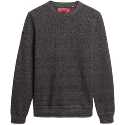 Superdry - Lichtgewicht katoenen trui met textuur - Heren - Sweaters