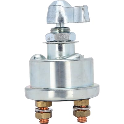 Interrupteur de batterie Interrupteur sectionneur avec bouton pour camions yachts SUV caravanes gray