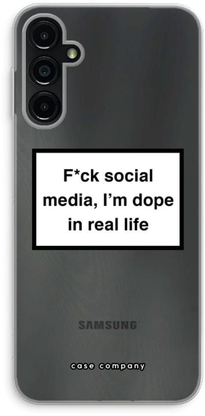 Case Company® - Hoesje geschikt voor Samsung Galaxy A14 hoesje - I'm dope - Soft Cover Telefoonhoesje - Bescherming aan alle Kanten en Schermrand
