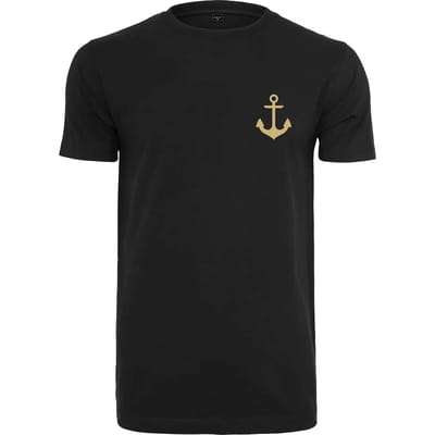 Mister Tee - Captain Heren T-shirt - M - Zwart