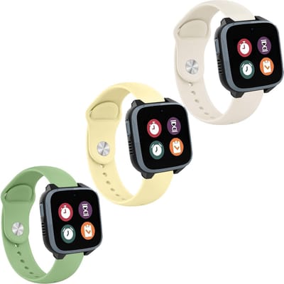 Set van 3 vervangende 16mm silicone horlogebandjes voor kinderen, geschikt voor XPLORA X5/X5 Play/XGO 2/XGO 3, waterdicht en comfortabel.