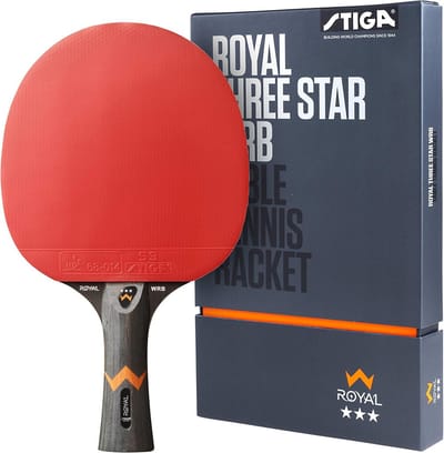 Tafeltennisbatje - Offensief racket - Tafeltennis Spelen - ITTF gecertificeerde coating - 5-laags hout - Rood/Zwart
