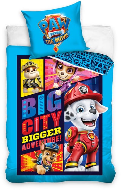 PAW Patrol Dekbedovertrek Big City blauw - 140 x 200 cm - Katoen