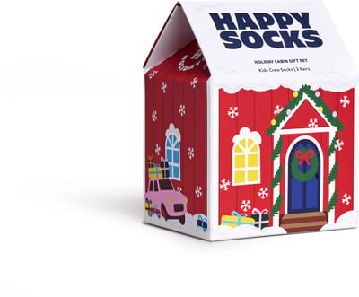 Happy Socks - Kids 3-Pack Holiday Socks Gift Set - Unisex - Sokken