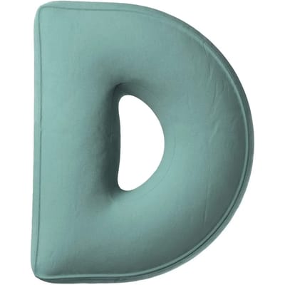 Kussen letter d Yellow Tipi Posh Velvet