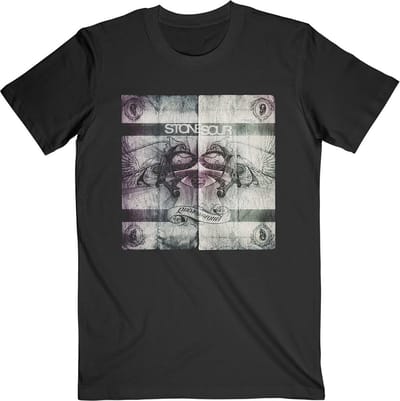 Stone Sour - Audio Secrecy Square Heren T-shirt - S - Zwart