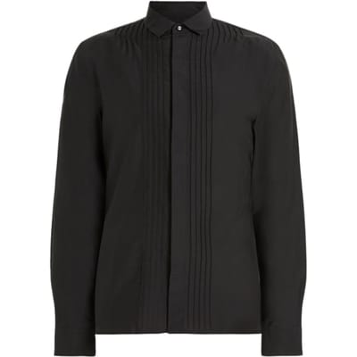 John Varvatos Laurent L/s Shirt Concealed Placket Bluf Black Größe: M | Casual hemden Outlet | Herren | Schwarz