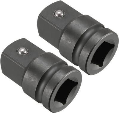2 Stuks 3/4 Inch Naar 1 Inch Impact Socket Adapter voor Slagmoersleutels, Krachtdoppen en Sleutels van CR-MO Staal
