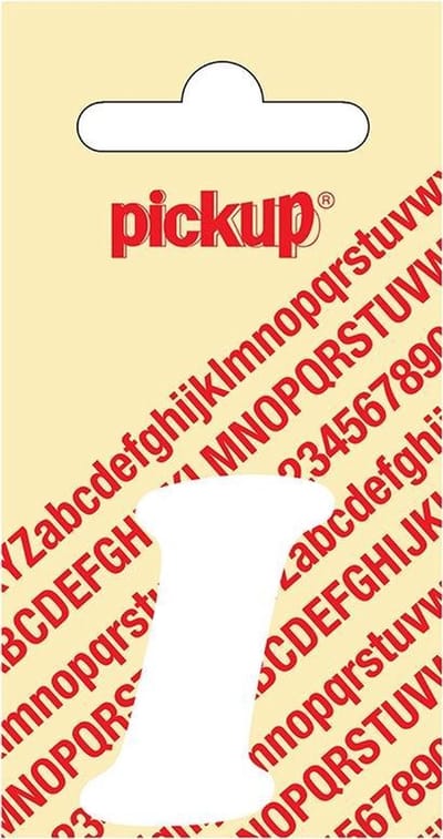 Pickup plakletter CooperBlack 40 mm - wit I