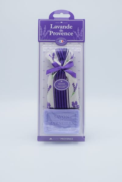 Lavendelgeschenk Provence zeep + lavendelzakje