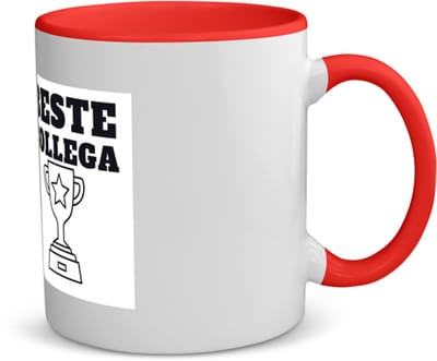 Akyol - beste collega koffiemok - theemok - rood - Beste collega - teamgenoot - cadeau - 350 ML inhoud