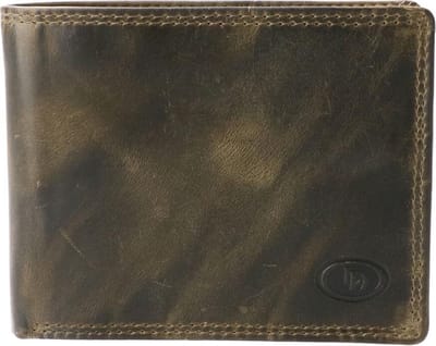 Leather Design Billfold RFID Hunter Groen