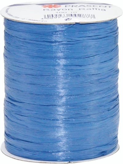 Bolduc biologisch afbreekbare spoel, Raffia-look, Koningsblauw, 100 m/ 5mm