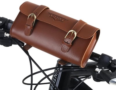Dailygoods- Stuurtas Vintage Stijl - Zadeltas - Fietsframe - Afneembaar - Geschikt voor Elektrische Fiets - Lichtgewicht Design - Fiets Tas