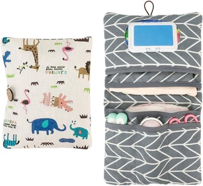 Luiertas Organizer - Baby Organizer Tas - Baby Spullen Opbergen - Multifunctioneel Ontwerp - 22x18x2 cm - Blauw