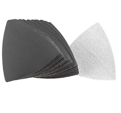 Dailygoods - Polijstschuurpapier - Schuurpapier voor multitools - Korrel 400 - Driehoekig schuurpapier - 30 stuks - Geschikt voor oscillerende multito