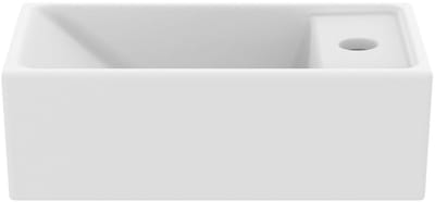 Ideal Standard Tempo Fontein 37x21 cm – Keramiek Wit – Kraangat Links – Zonder Overloop – Wandmontage