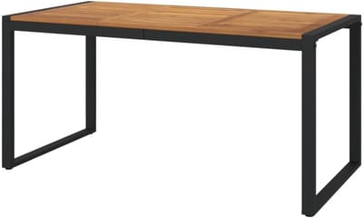 Tuintafel Hout - Eettafel Buiten - Buiten Eten - Massief Acaciahout - 160 x 80 x 75 cm - Natuurlijk