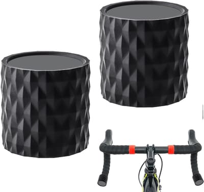 Fietsstuur End Covers - Stuur Grips - Comfortabel Fietsen - Antislip Siliconen - 25-32mm Doorsnede - Zwart
