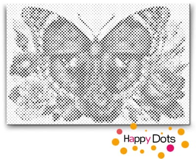 HappyDots DOT Painting Vlinders 02 - 20x30cm