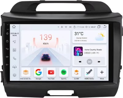 Autoradio met bluetooth - Carplay - Voor Kia Sportage 3 (2011-2016) - Geschikt voor Apple en Android - Stereo - Navigatie - Navigatiesysteem auto - 3GB 32GB