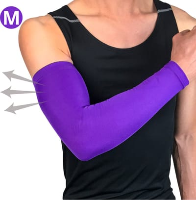 Livano Polswarmers - Armwarmers Dames - Duimopening - Wol - Armstukken - Winter - Paars - Maat M