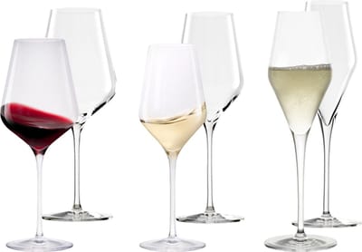 Wein- und Sektgläser Quatrophil Set van 6
