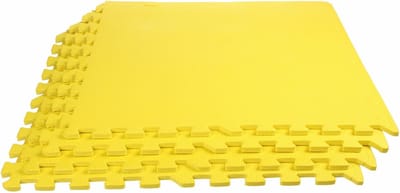 Merco - Fitness vloer - puzzelmat- Eva geluidsdempend - mat - Geel