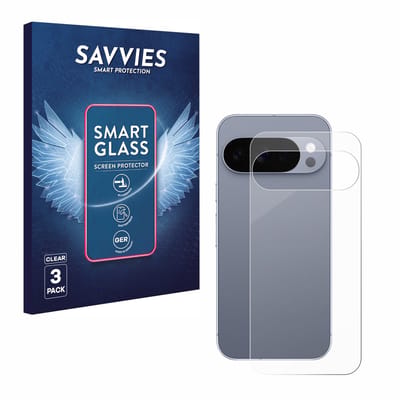 3 Stuks Savvies Screenprotector - geschikt voor Google Pixel 10 Pro (Achterkant) - beschermfolie glas transparant