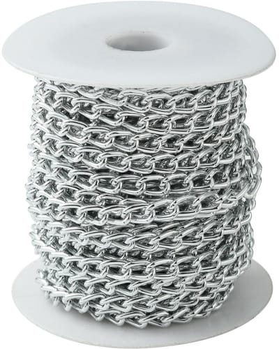 Dailygoods- Pantserkettingen 10 m - Aluminium - Ovale schakels - Lichtgewicht - Duurzaam - Voor sieraden maken - Sieradenketting