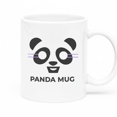 Schattige Panda Mok 330ml – Witte Koffiemok met Lief Panda Gezicht Ontwerp – Perfect Cadeau voor Dierenliefhebbers