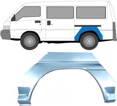 Reparatiepaneel achterspatbord voor Mitsubishi L300 1986- / Links