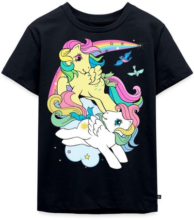 My Little Pony Retro Pony's Met Gekleurde Manen Premium T Shirt Kinderen