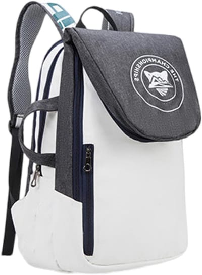 Sport Rugzak - Racket Tas - Sport Gear - Opvouwbaar Racket Compartiment - 32x20x77cm - Grijs Wit
