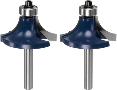 Frezen voor randen - Houtbewerking bits - Houten randen afronden - Geleidingslager - 381 mm diameter - Metaal
